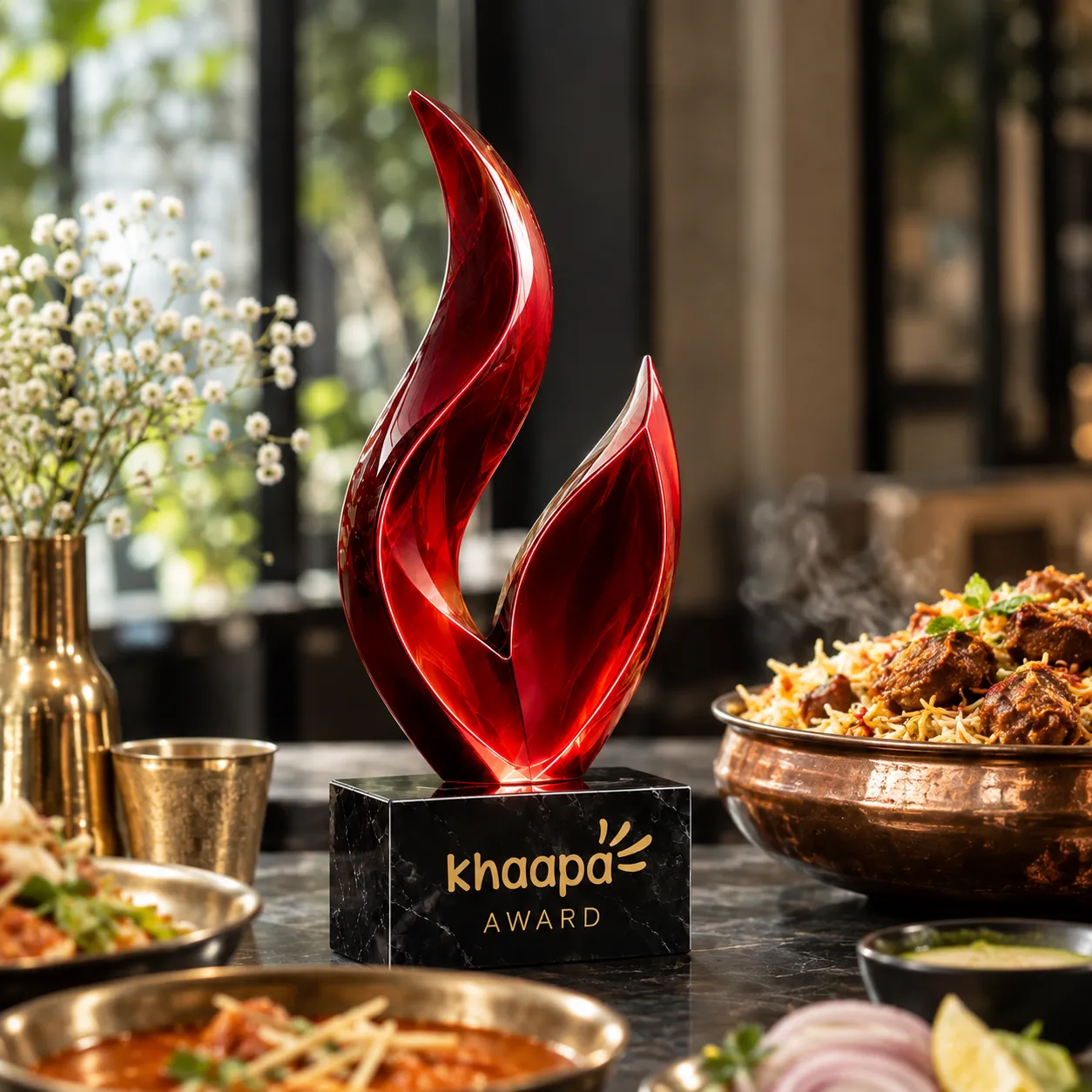 Elegant premium restaurant dining atmosphere