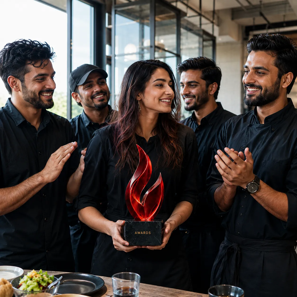 Elegant premium restaurant dining atmosphere