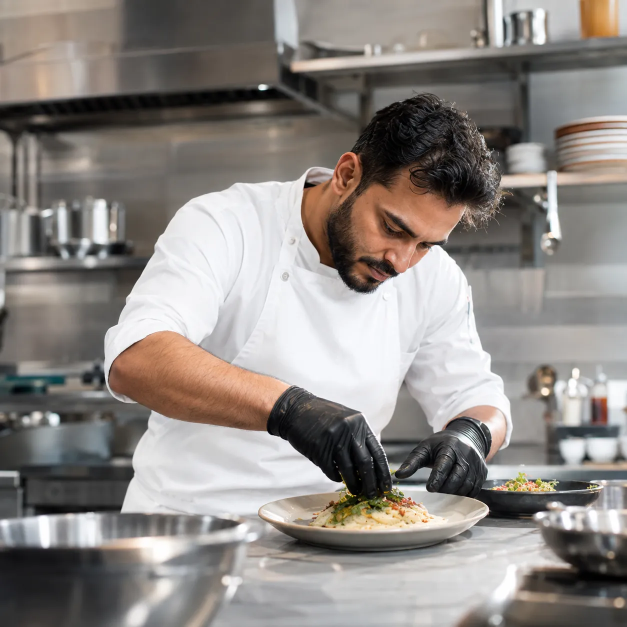 Elegant premium restaurant dining atmosphere